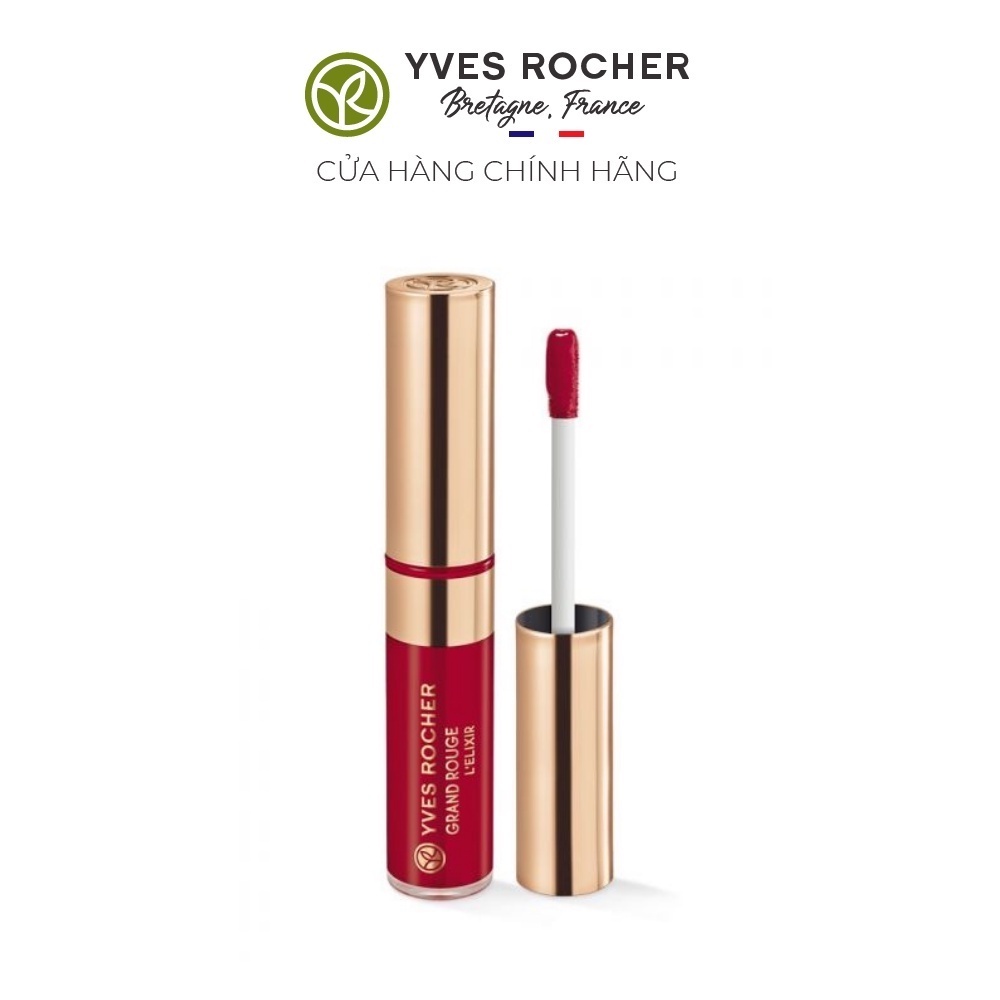 Son kem lì Yves Rocher Grand Rouge L'elixir Liquid Lipstick 110 Flamboyant Red 7ml