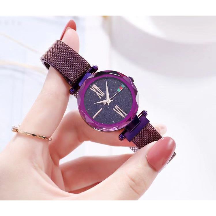 ĐỒNG HỒ NỮ ULZZANG 1102 DÂY THEP KHÓA NAM CHÂM THIẾT KẾ SANG TRỌNG Bán lẻ giá sỉ