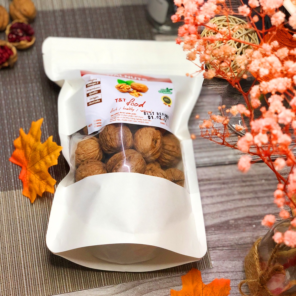 Óc Chó Đỏ Hartley Mỹ 500g nguyên vỏ - Hàng Nhập Khẩu Thượng Hạng [Tặng Kìm Tách Vỏ]  Dinh dưỡng HANI FOOD