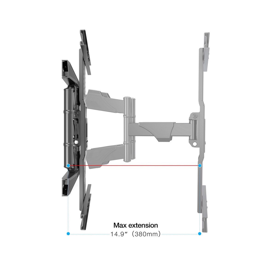 Giá Treo Tivi  NB - P6 - Xoay Đa Năng 45  60 65 75 inch - Khung Treo Tivi Xoay Góc - Kéo Đẩy Dễ Dàng