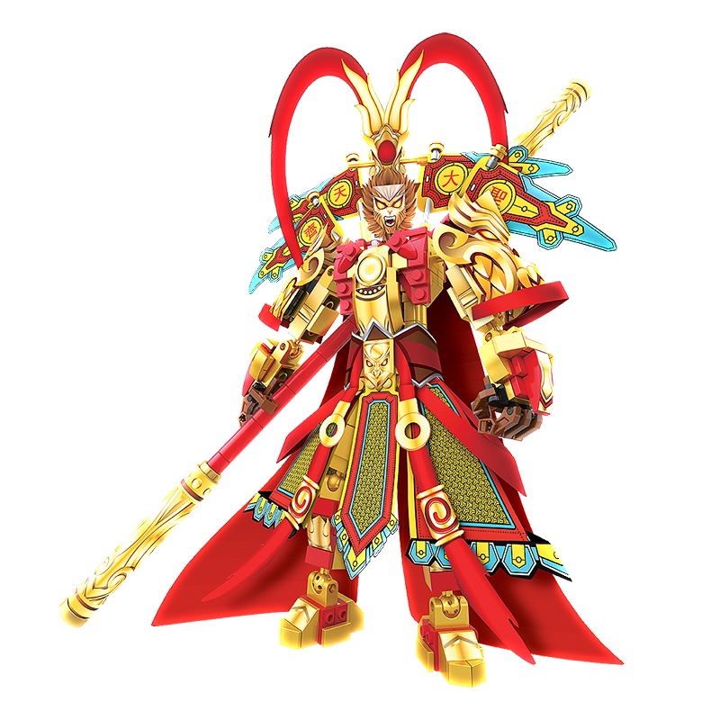 Lego King's Glory Minifigures Khối Xây Dựng Lắp Ráp Wukong Mecha Giáo Dục Trẻ Em Trí Thông Minh Trí Tuệ Cậu Bé Trí Tuệ X