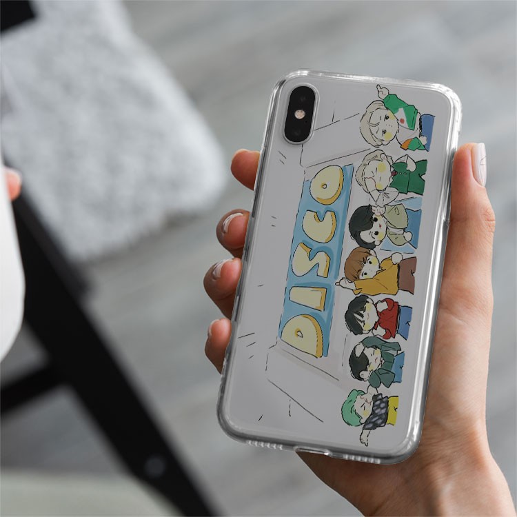 Ốp điện thoại iphone silicon IDOL KPOP BTS disco chibi  cho Iphone 5 6 7 8 Plus 11 12 Pro Max X Xr BLUBTS0393
