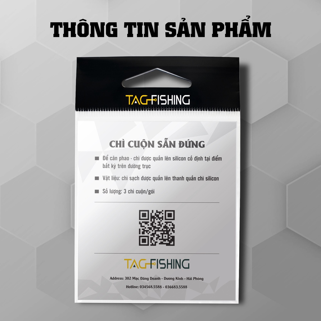 Chì Cuộn Sẵn Đứng Tag Fishing