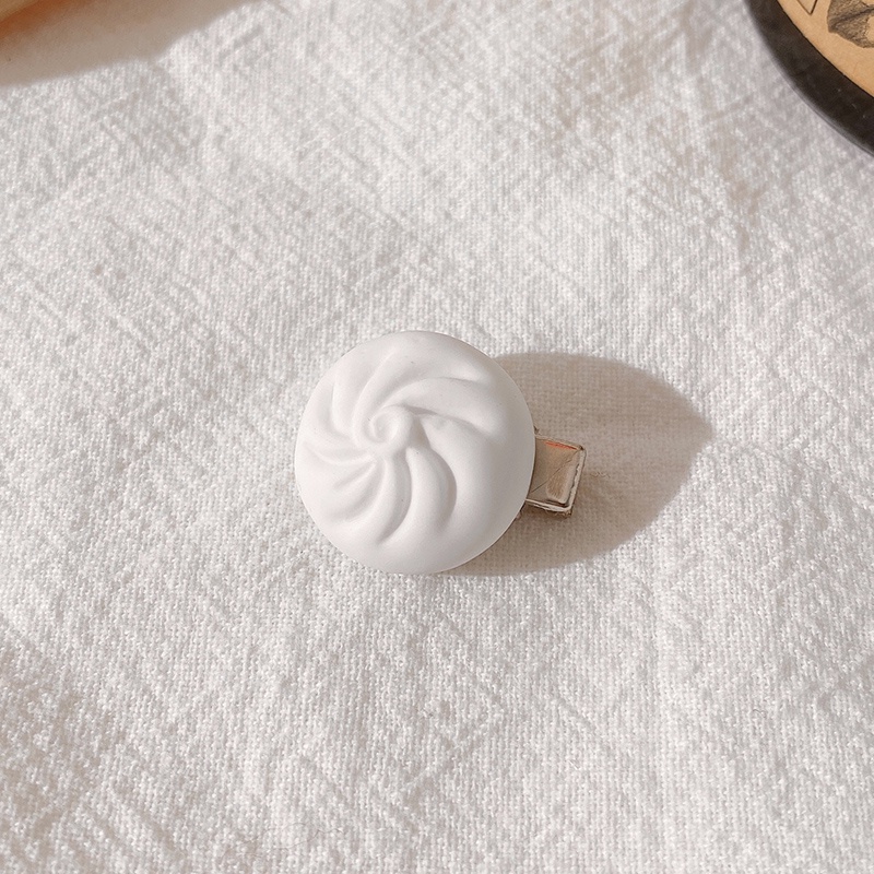Kẹp tóc hình bánh bao / há cảo cỡ nhỏ thiết kế sáng tạo dễ thương