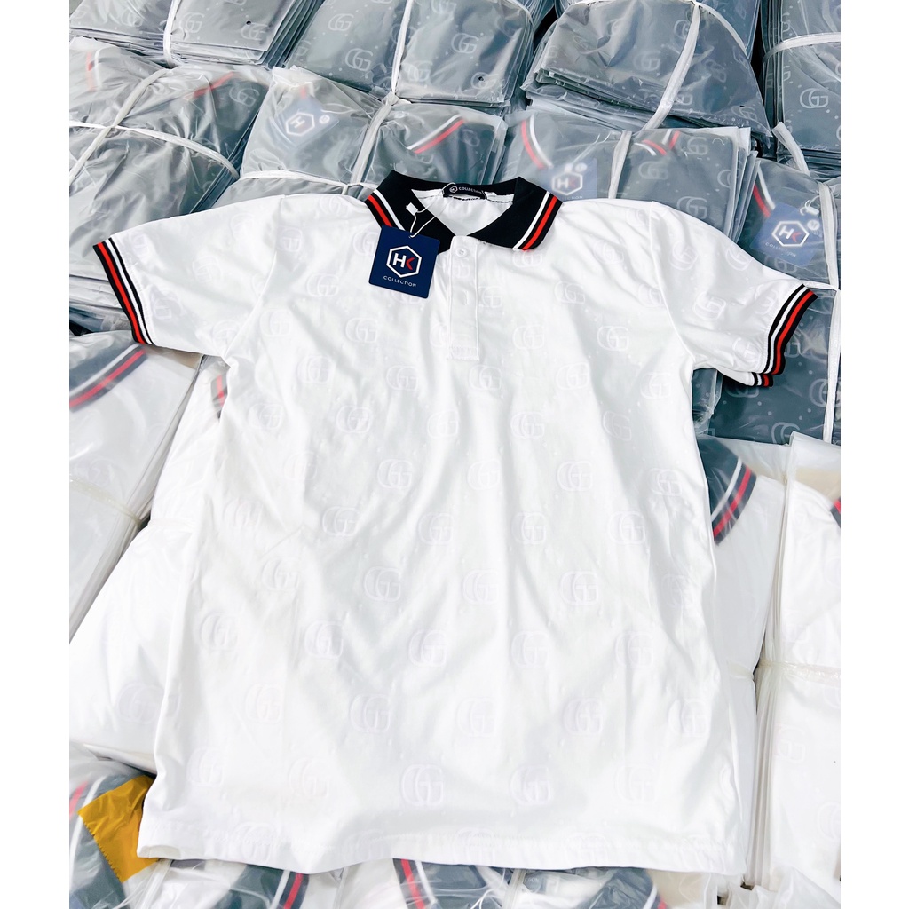 ÁO THUN POLO NAM CỔ TRỤ PHỐI HỌA TIẾT GC NHÍ SIÊU CHẤT - PHONG CÁCH HÈ SANG SỊN MỊN