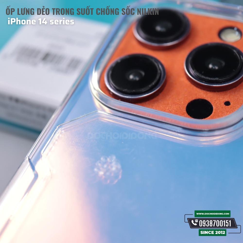 Ốp lưng dẻo chống sốc cho IPhone 14 - 14 Plus - 14 Pro - 14 Pro Max NILLKIN trong suốt
