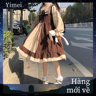 ⭐0412⭐Sweet Japanese style Navy Ao Dai for women