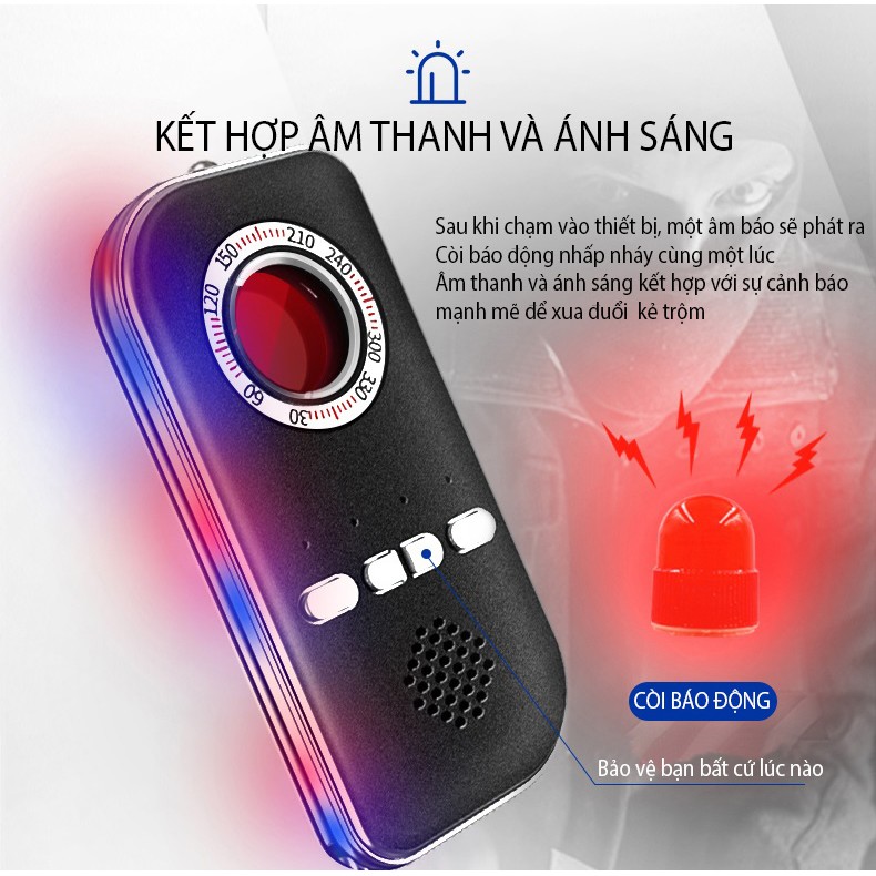 Máy Dò Camera Quay Trộm, Còi Báo Động Chống Trộm, Dò Tiền Giả Cao Cấp K300