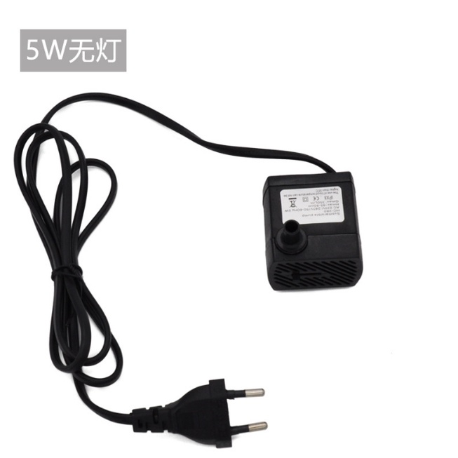 Máy Bơm Nước Có Đèn LED Công Suất Cao 5W Cho Bể Cá Cảnh Phích Cắm EU