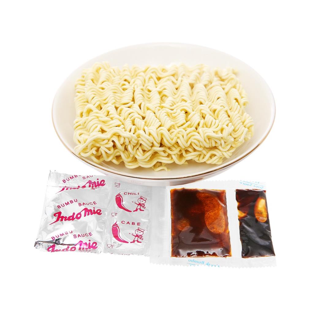 Lốc 5 Gói Mì Xào Khô Indomie Mi Goreng Rasa Rendang Vị Bò Cay 91g