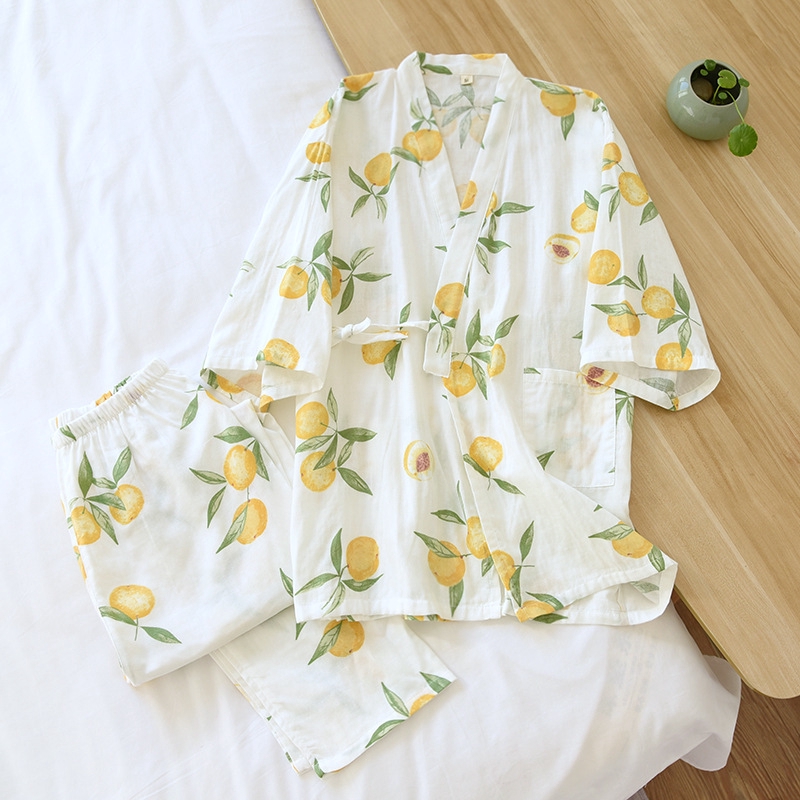 [ Mã FAMANU93 giảm 10% đơn 0đ ] Yukata Vải Xô Nhật 🌵 Bộ Sau Sinh Kimono Hè Thoáng Mát 🌵 Rừng Sương Mù IVY238