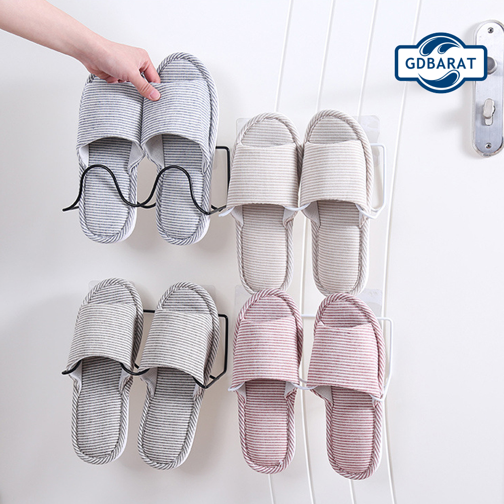 Giá Treo Giày Dép Hai Tầng Gắn Tường Tiện Dụng