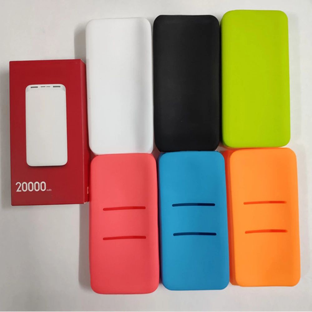 Vỏ bọc pin sạc dự phòng BERNARDO PB200LZM bằng silicon chống bụi bẩn thích hợp cho Redmi 20000mah 10000mah Xiaomi