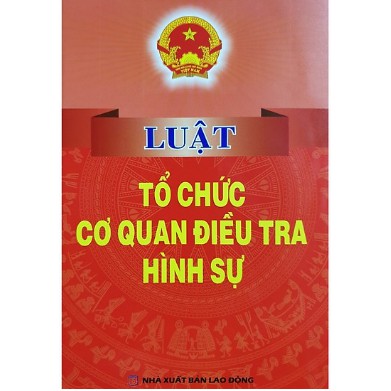 Sách luật tổ chức cơ quan điều tra hình sự