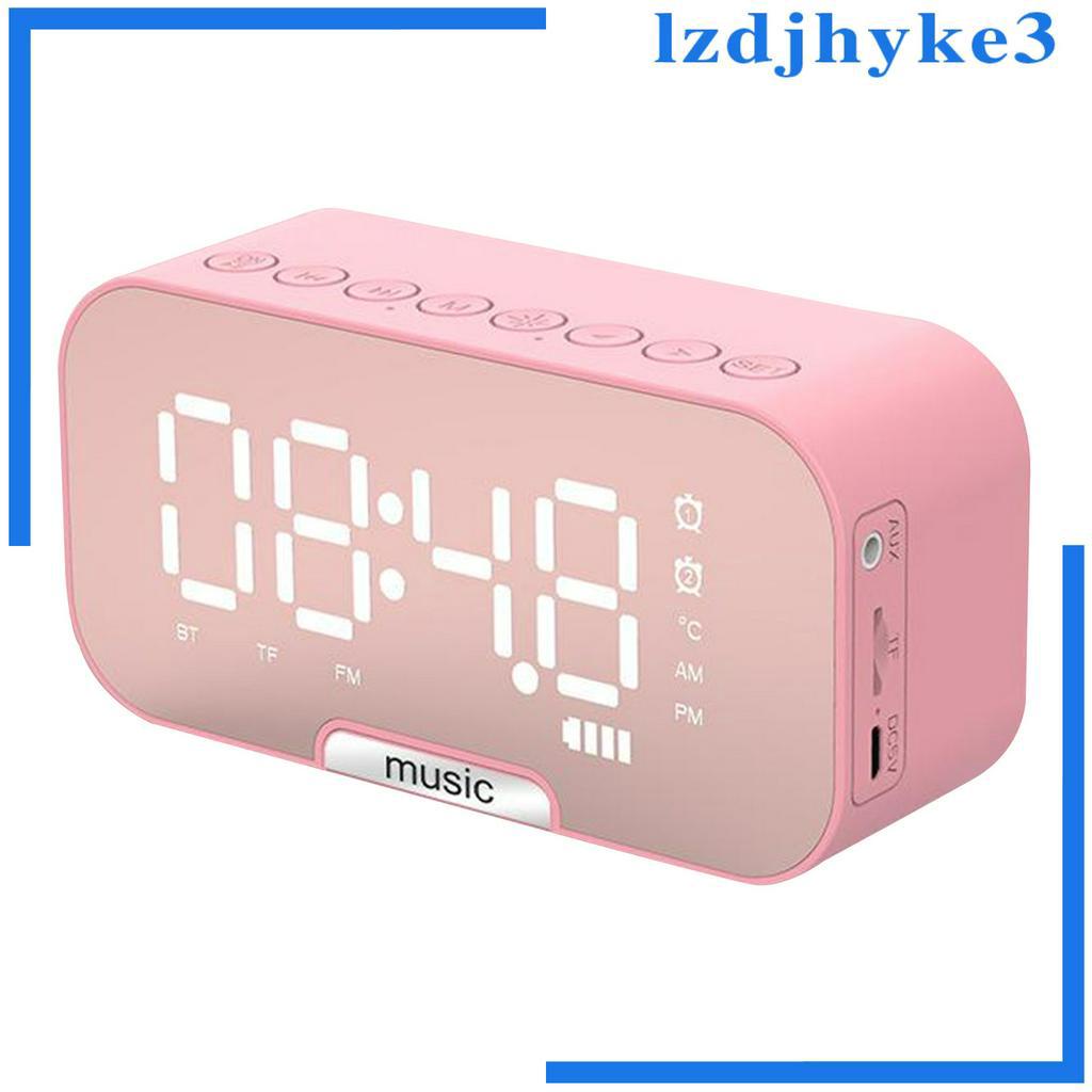 Loa Bluetooth Không Dây Tích Hợp Đồng Hồ Báo Thức Kỹ Thuật Số Tích Hợp FM Radio lzdjhyke3 Enjoylife