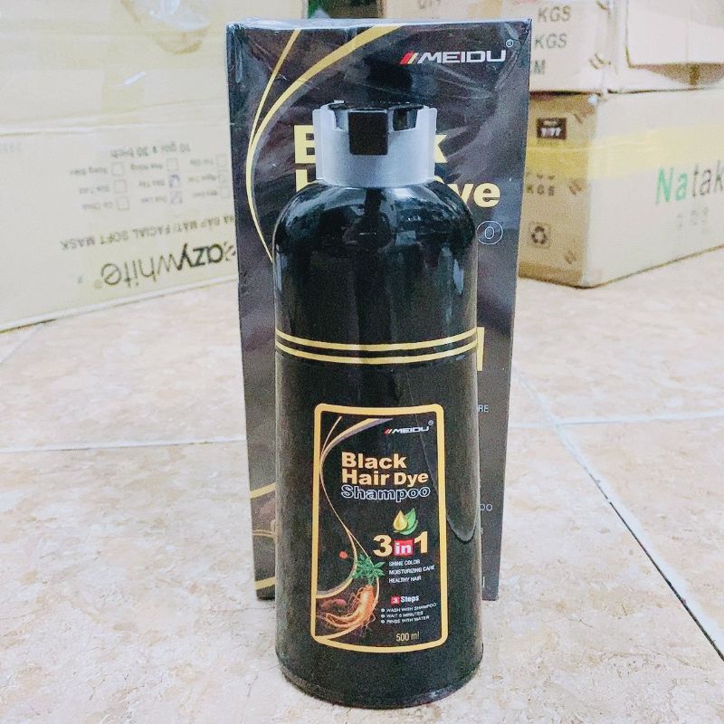 Gội Đen Tóc phủ bạc MEIDU NHẬT BẢN 500ML
