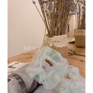 Dây buộc tóc vải Hologram Scrunchie, Cột tóc nữ MERA Accessories