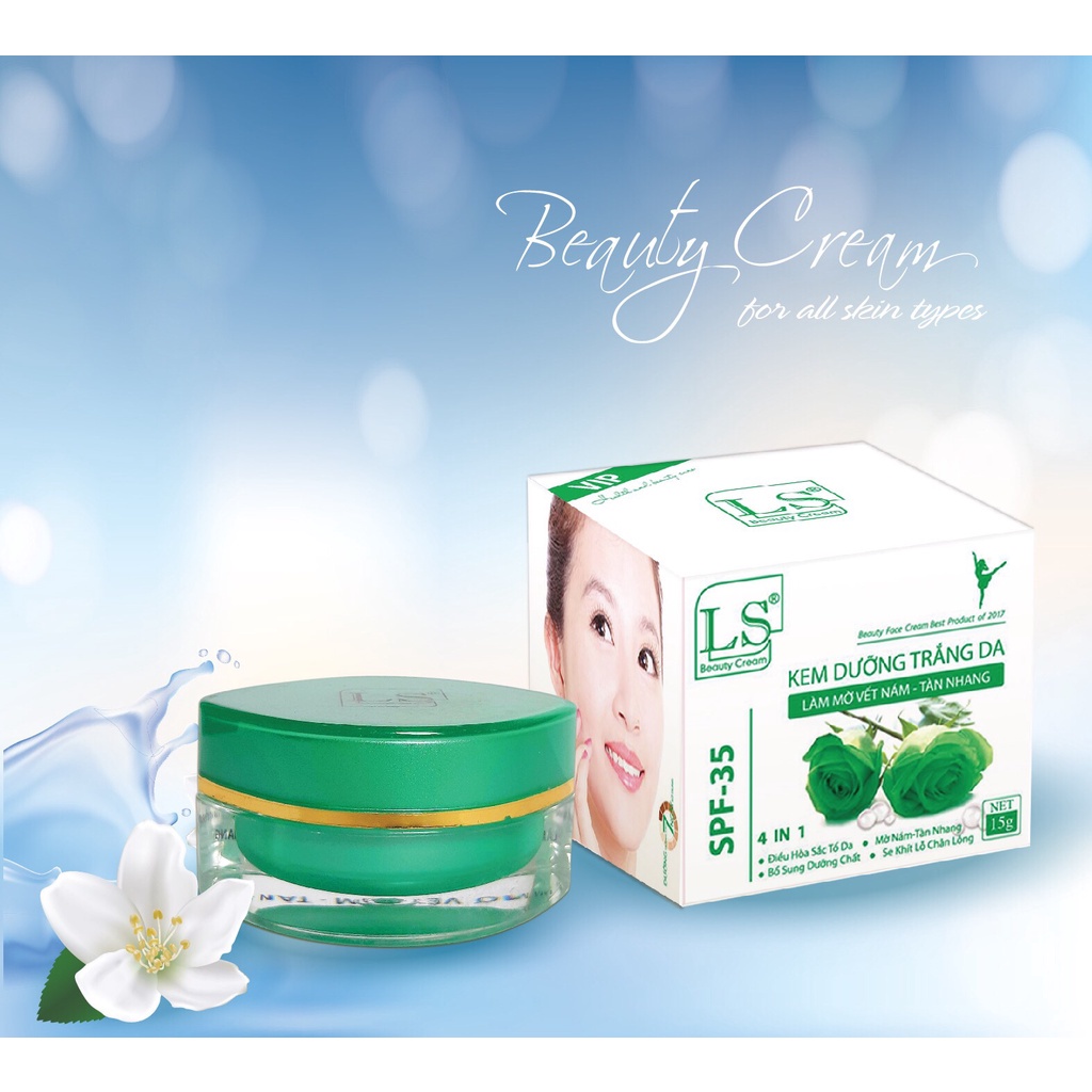 [Chính hãng] [Siêu Sale] Kem LS Spa Dưỡng Trắng Da Làm Mờ Vết Nám Tàn Nhang 15g
