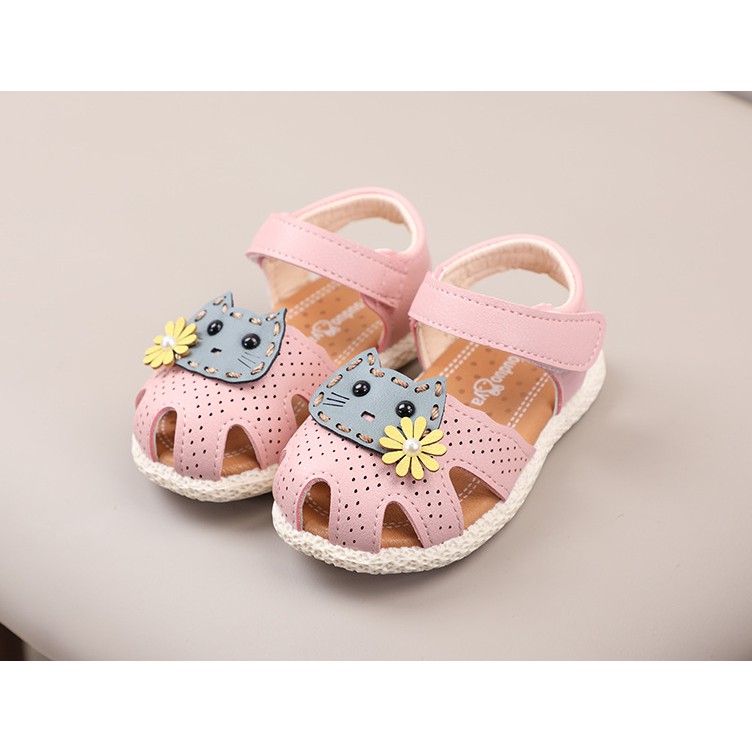 sandal bé gái size 15-19 da mềm 2019