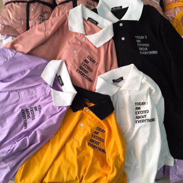 Áo thun tay lỡ có cổ | BigBuy360 - bigbuy360.vn