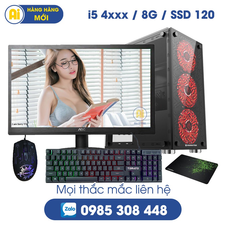 BỘ CASE MÁY TÍNH CHƠI GAME i3 9100F/ i5 3xxx/ i5 4xxx/ LoL, Fifa, Pugb,... Có Ảnh Thật / Chính hãng đã qua sử dụng | BigBuy360 - bigbuy360.vn