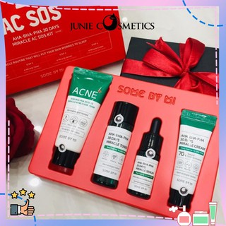 Bộ chăm sóc da some by mi aha bha pha ac sos kit 4