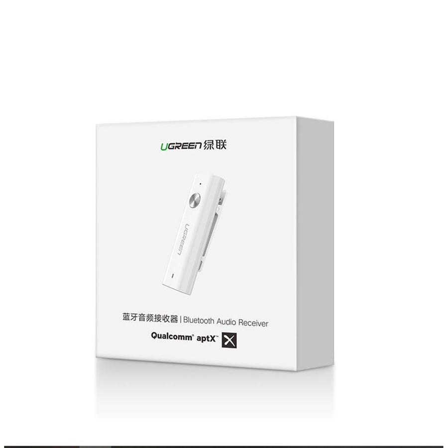 Bộ thu Bluetooth 5.0 Ugreen 40854 cho tai nghe, loa, hỗ trợ APTX - Hapustore