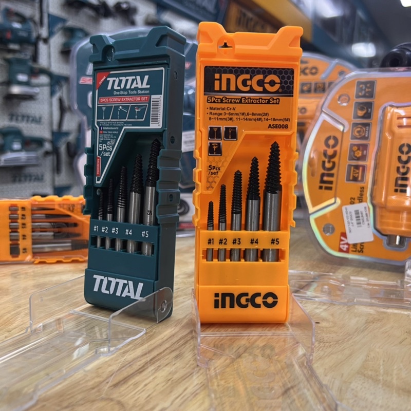 Bộ mũi taro lấy ốc gãy 5 chi tiết Total Ingco TACSE0056 ASE008