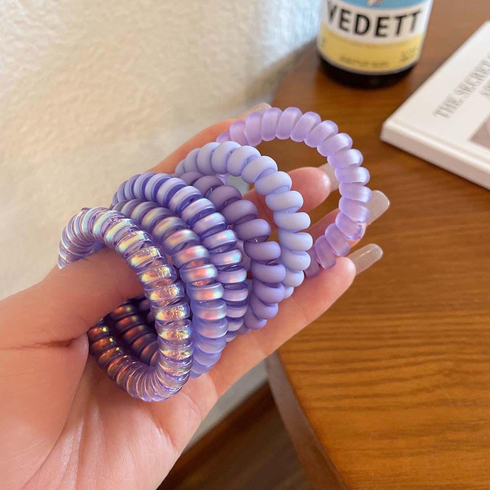 Dây Buộc Tóc Trong Suốt Co Giãn Kiểu Hàn Quốc Cổ Điển Thời Trang Cho Nữ