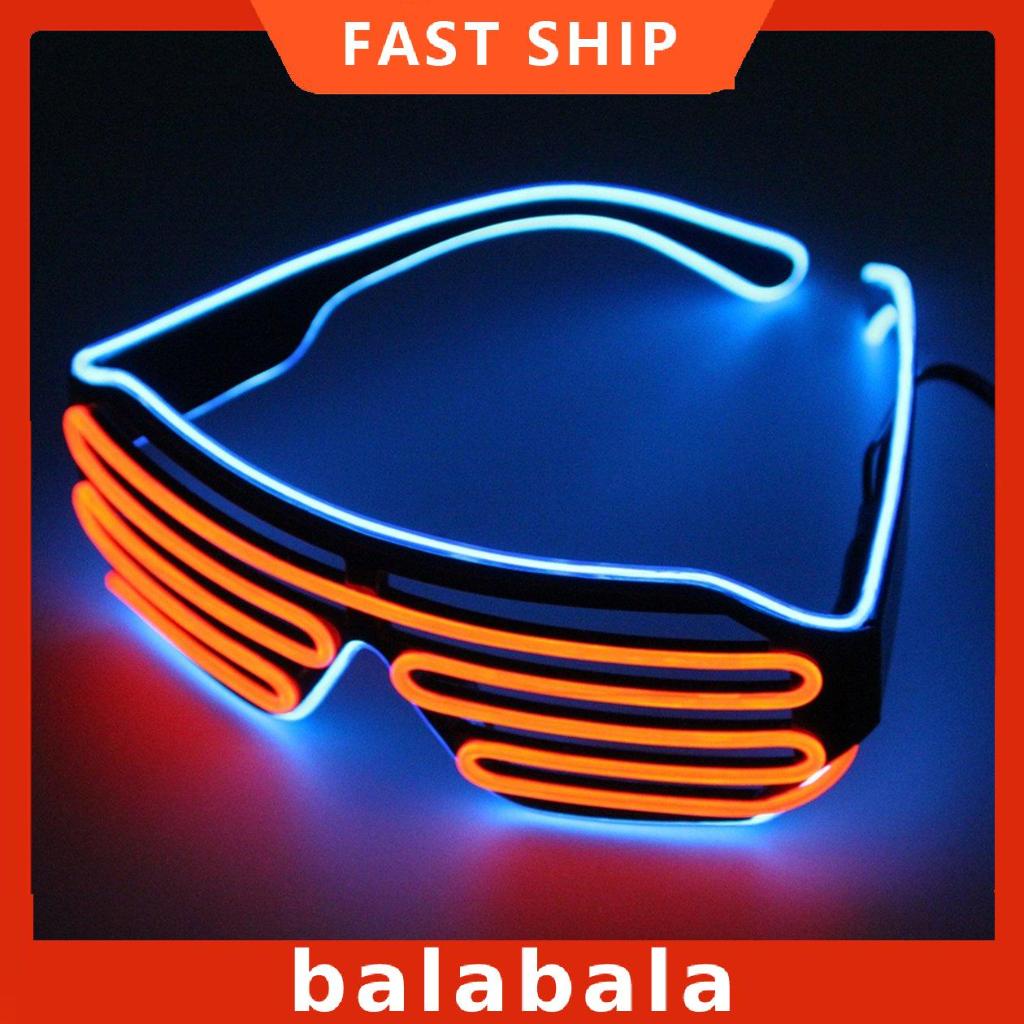 [BL]Plastic LED Glasses Light Up Shades Flashing Rave Wedding Party Glasses