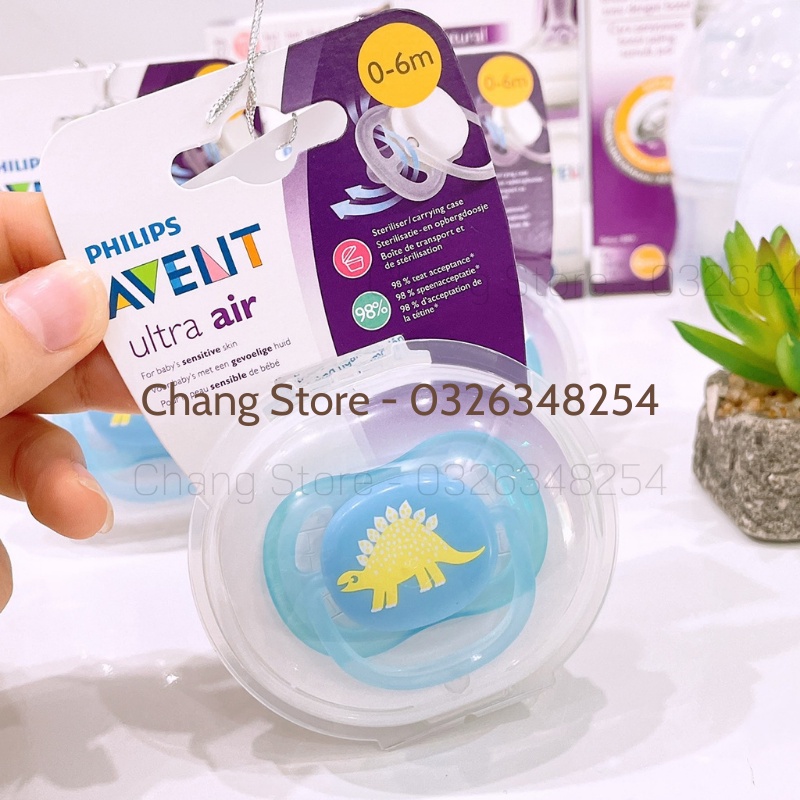 Núm Ty Thông Khí Philips Avent Hình Khủng Long 0-6M