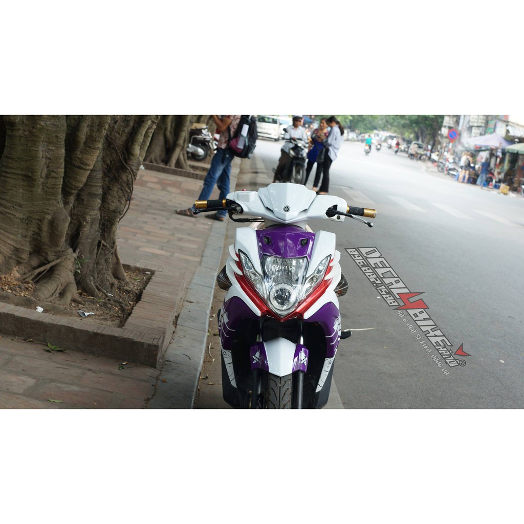 [D4B-Tem chuẩn xịn] Tem trùm xe NOUVO SX LAMBORGHINI TÍM