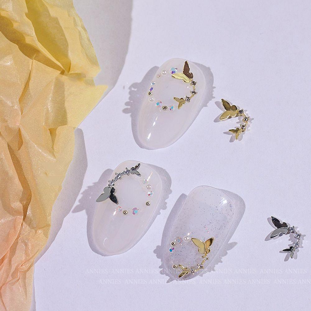 Phụ Kiện Kim Loại Trang Trí Móng Tay Sang Trọng DIY