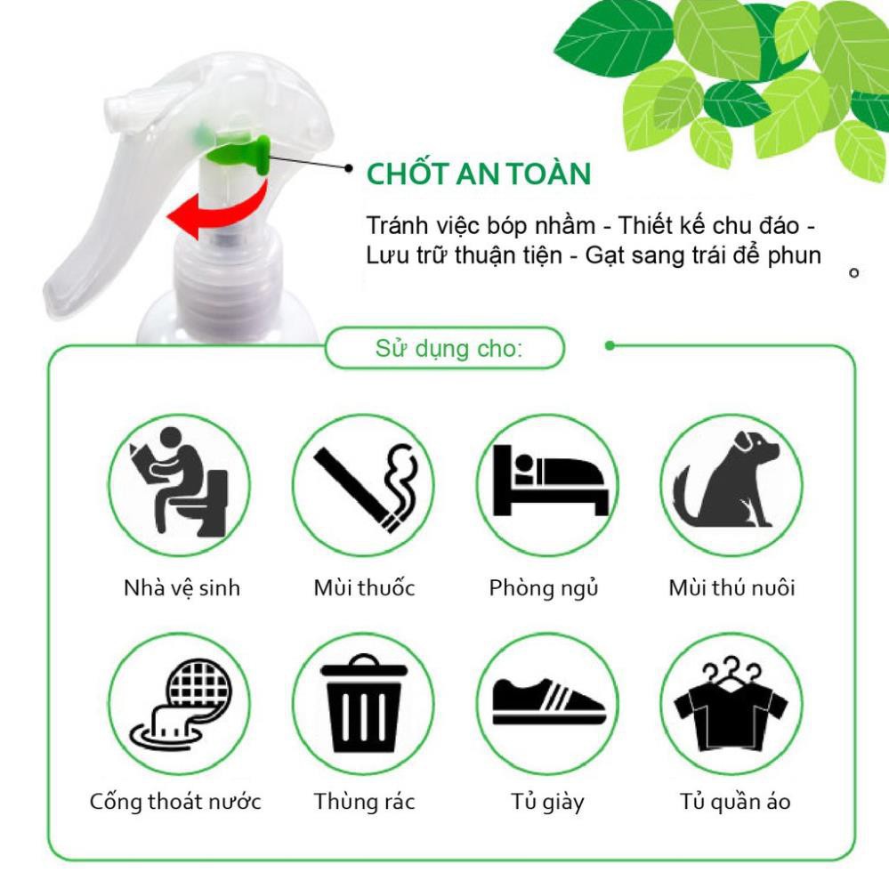 Bình Xịt Khử Mùi Diệt Khuẩn Vệ Sinh Nhà Cửa Xe Hơi Đa Năng 4 Trong 1 Oải Hương 220ml Aromate Chính Hãng - Taiwan Hub