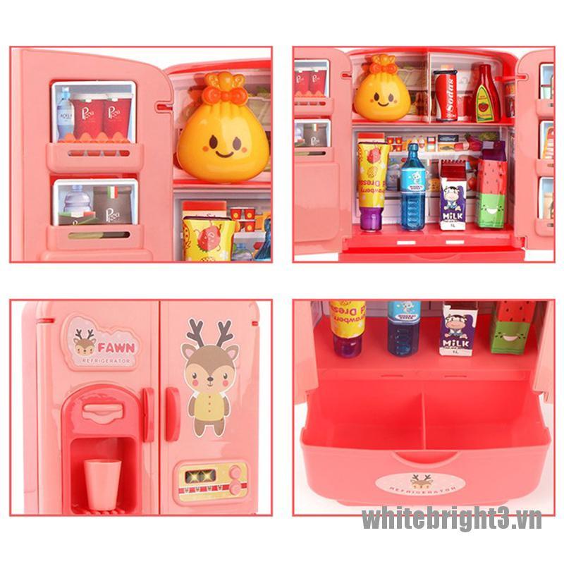 1 Bộ 3 Tủ Lạnh Đồ Chơi Mini Cho Bé