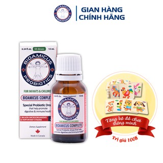 [TẶNG QUÀ] 2 lọ Men vi sinh 10 chủng BioAmicus Complete Tặng 1 bộ đồ chơi thông minh cho bé