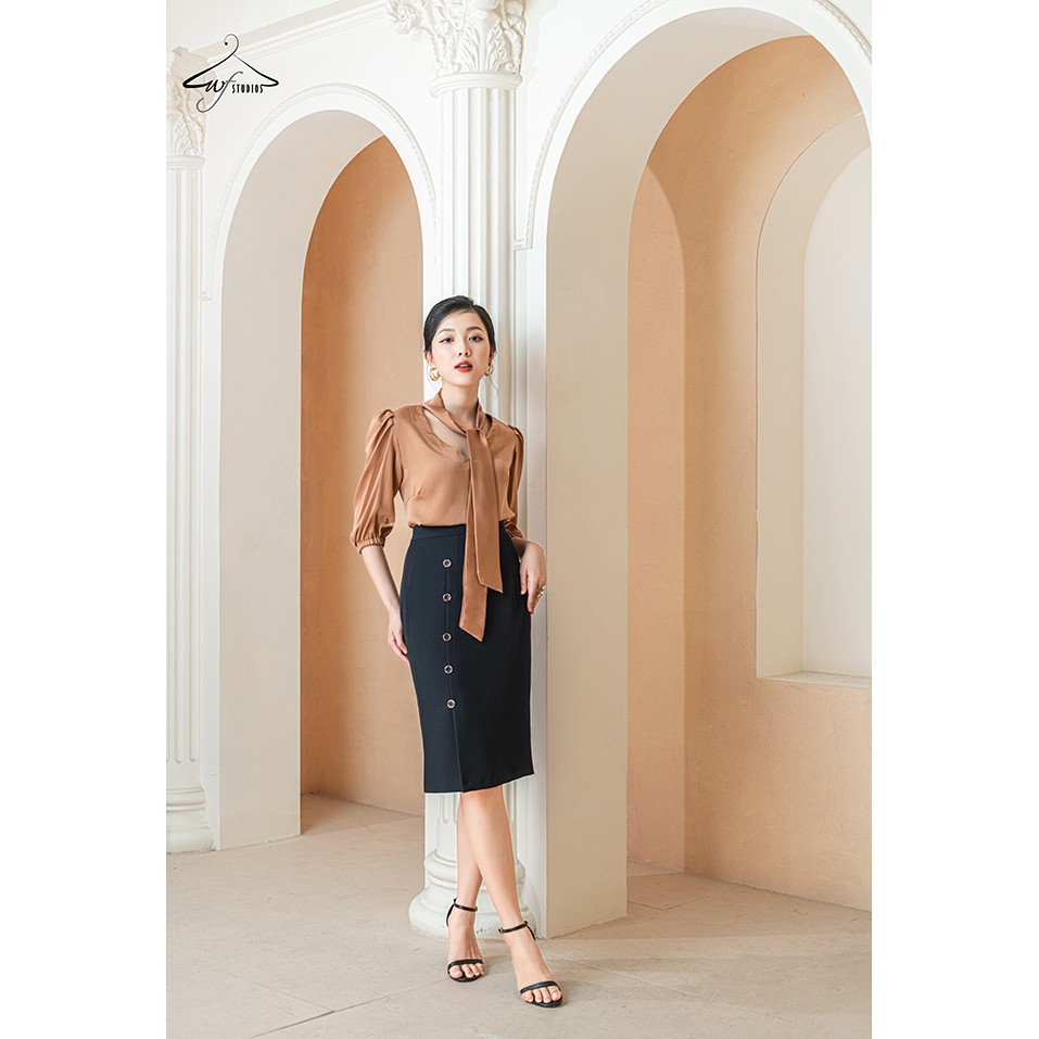 Chân váy cúc dọc Jamie Skirt CV01 - thời trang công sở wfstudios