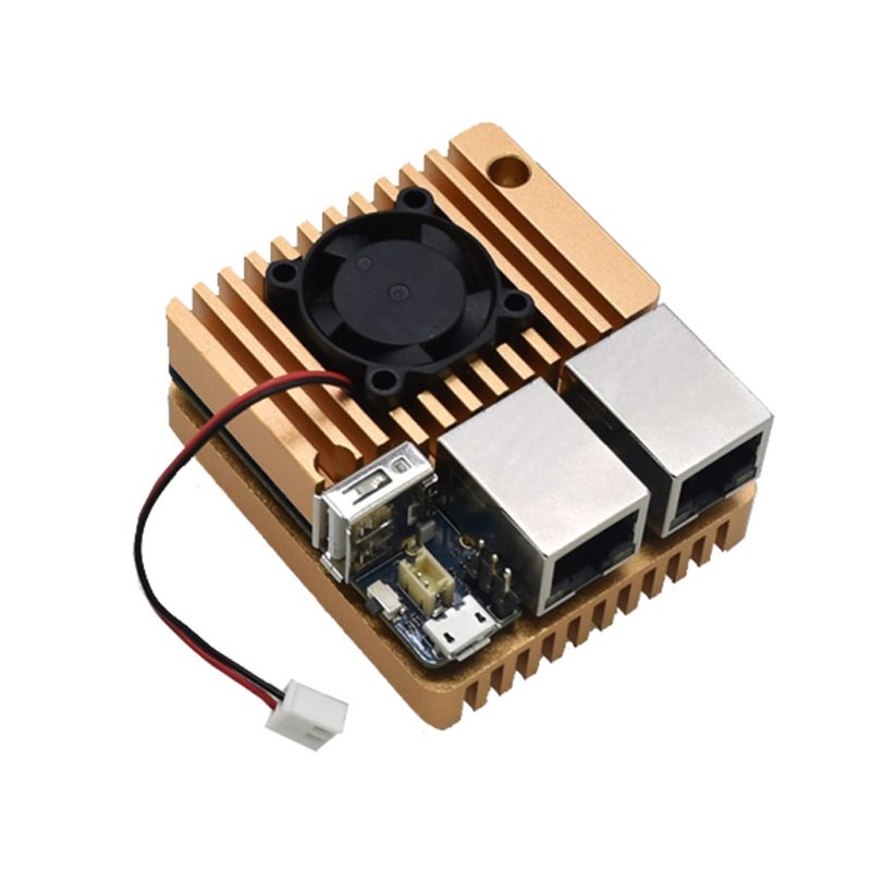 Khung Bảo Vệ Bộ Định Tuyến Mini Bằng Kim Loại CNC Kèm Quạt Tản Nhiệt Tiện Dụng