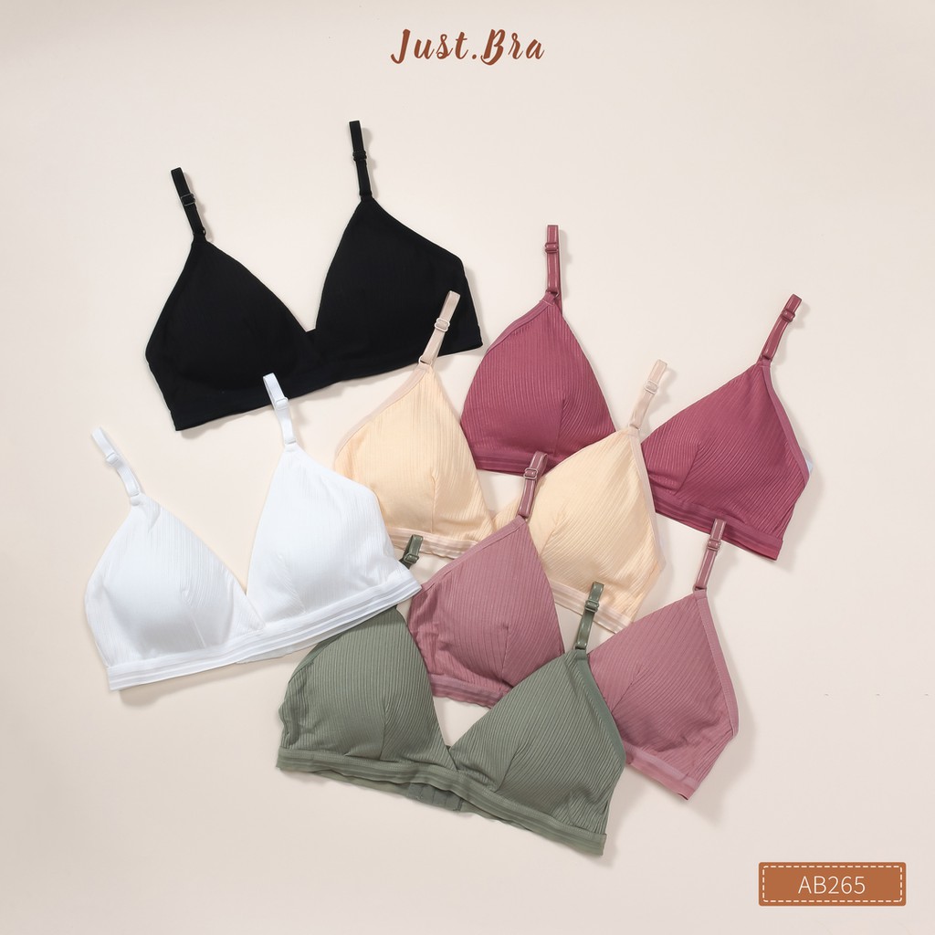Áo ngực Just Bra chất thun mềm không gọng mang lại cảm giác thoải mái AB265 | BigBuy360 - bigbuy360.vn