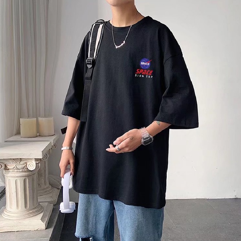 Áo Thun Dáng Rộng In Hình Gấu Phong Cách Hip Hop Hàn Quốc Thời Trang Mùa Hè Cho Nam Và Nữ M-8XL