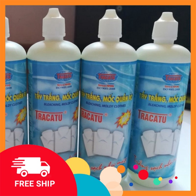(HÀNG CHÍNH HÃNG) Tẩy trắng, tẩy mốc, cóc quần áo thần thánh Tracatu 500ml GDTA