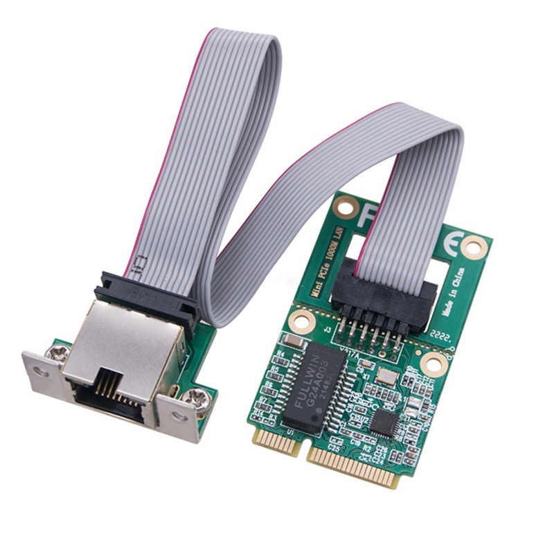 Won Mini PCIE  Card Compatible With PCI-E Ethernet Rj45 Adapter Driver- Free