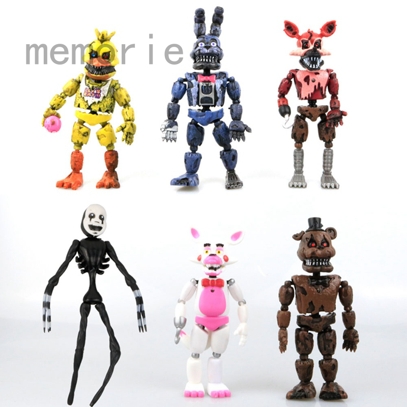 Set 6 Mô Hình Nhân Vật Trong Five Nights At Freddy 's