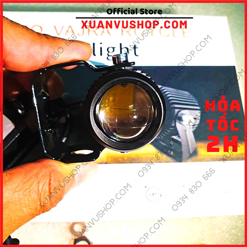 Đèn trợ sáng bi cầu Đèn led xe máy mini ️cos vàng pha trắng LEDVNRACING đèn pha 2022 BH 6 tháng chính hãng XUANVUSHOP