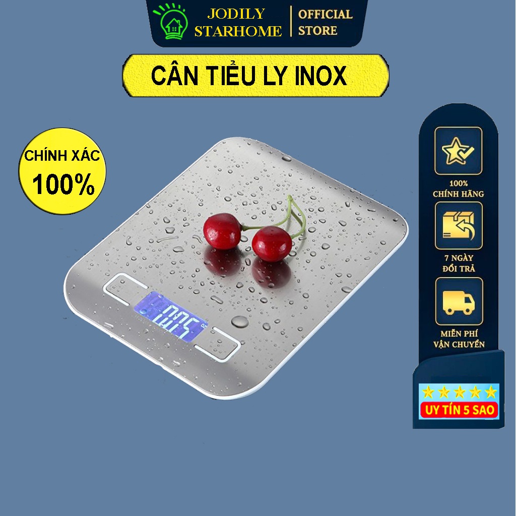 Cân Tiểu Ly Nhà Bếp Jodily Starhome Chống Nước Cao Cấp