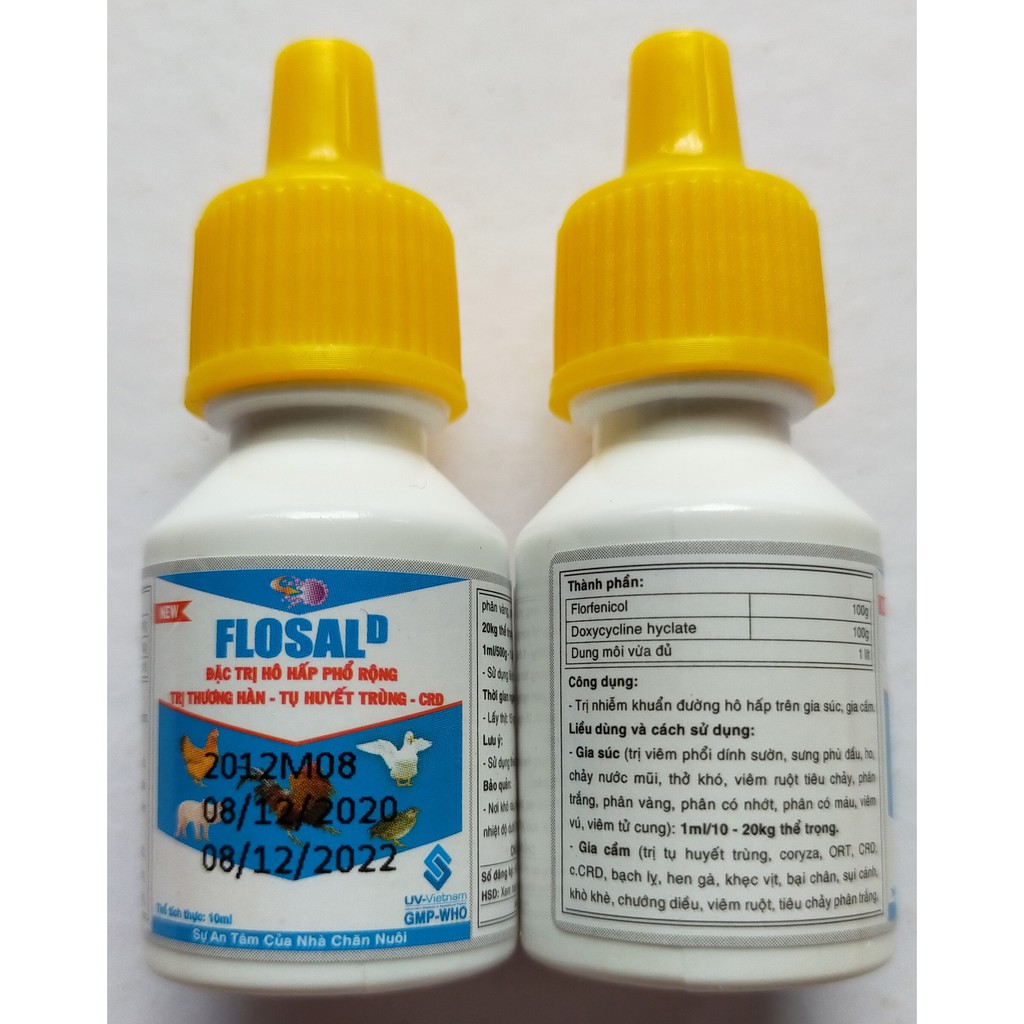 Flosal D 10ml Dùng cho gà chọi, gà đá, chim cảnh