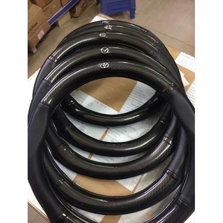 Bọc vô lăng Carbon, chống trơn, chống trượt - Đủ xe
