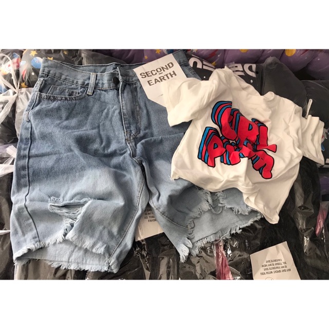 🔹Quần Ngố LM + Crop Girl