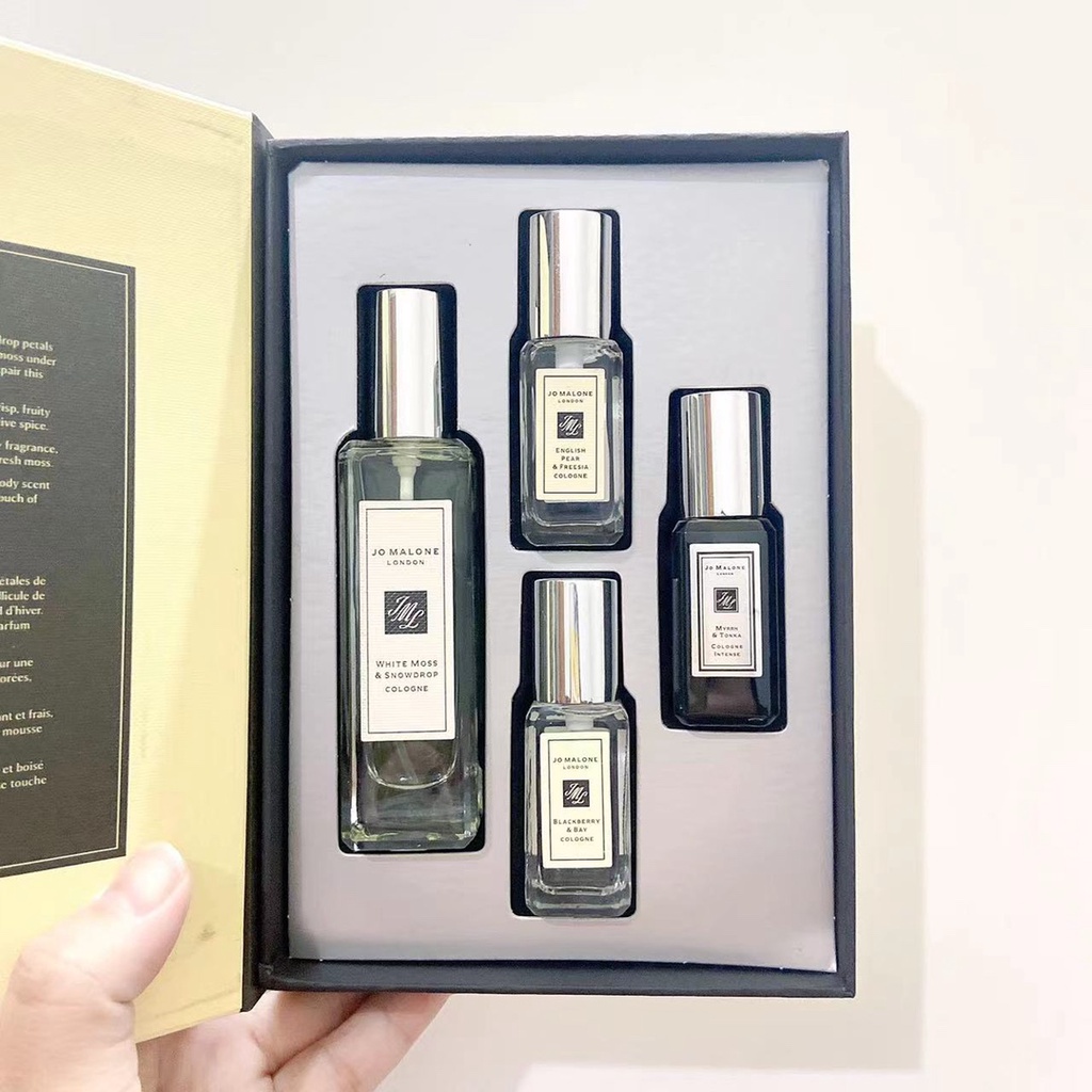 Bộ 4 Lọ Nước Hoa Jo Malone London Phiên Bản Giới Hạn 30ml Anh Quốc / Blackberry / End Medicine Pluston Bean 9ml