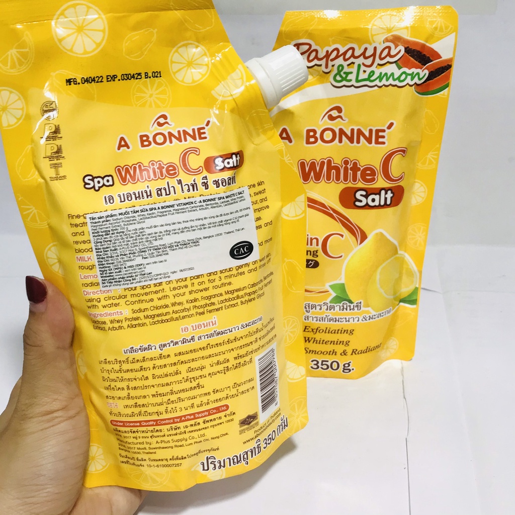 Muối tắm sữa bò tẩy tế bào chết A Bonne Spa Milk Salt 350g Thái Lan
